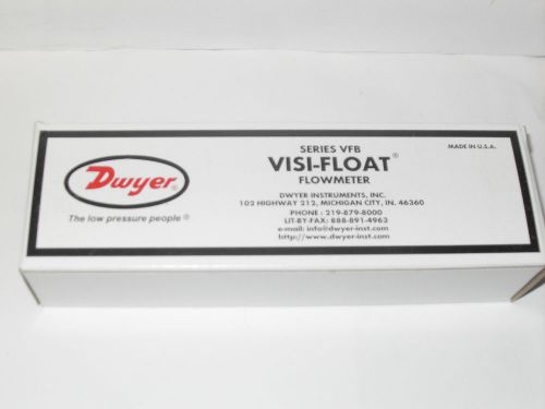 FLOWMETER  DWYER   VFB-86-SS  1/4&#034; NPT   0-5 GPM  WATER FLOW METER  NEW