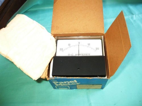 GE PANEL METER 255325ECNG, 20-0-20 DC Amps, NIB