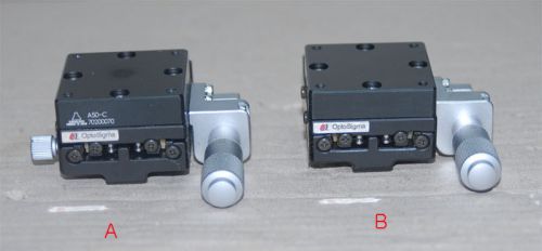 Optosigma Linear stage 40x40 mm with suruga seiki a50-c, lot of 2