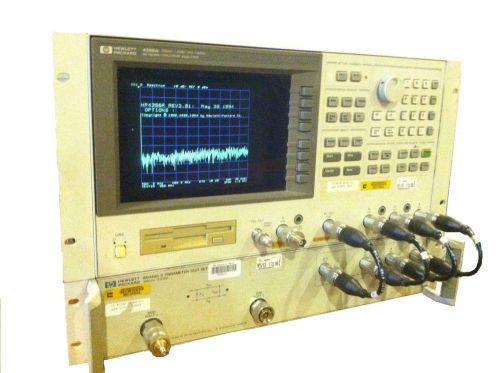 HP 4396A Network/Spectrum analyzer with 85046a s-parameter test set W/ Manuals