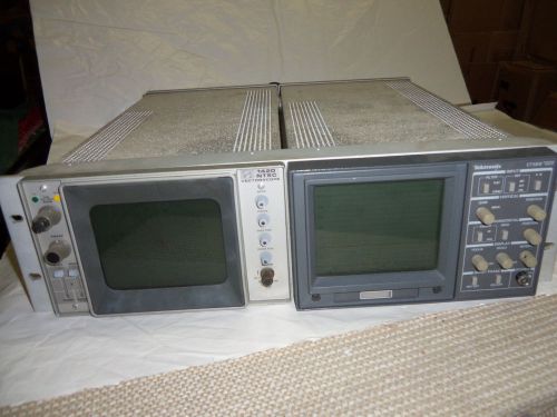 Tektronix 1420 NTSC Vectorscope &amp; Tektronix 1710B Waveform Monitor + Rackmount