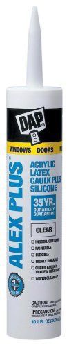 12-pack dap 10.1-oz. alex plus clear acrylic latex caulk for sale