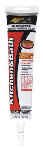 New white lightning wl50512 tub and tile caulk 5.5 fl oz cartridge white for sale