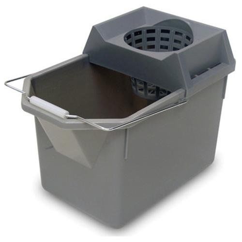 Rubbermaid® commercial pail/strainer combination, 15qt, steel gray for sale