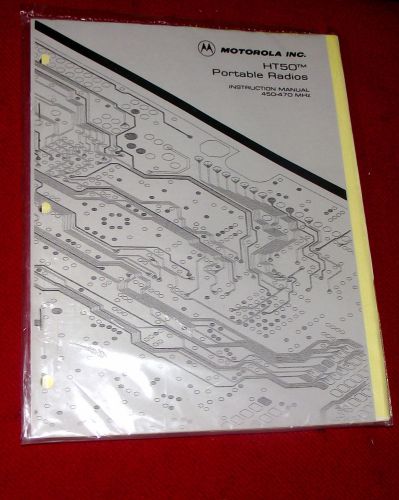 MOTOROLA HT50   Portable Radios USER GUIDEInstruction Manual