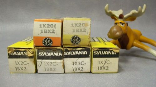 1X2C / 1BX2 Vacuum Tubes Lot of 6  GE &amp; Sylvania