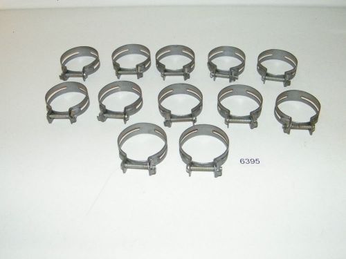 12 Galvanized Slit Screw Bolt Clamps Slip Slit Band Style 1 5/8&#034; To 1 7/8&#034;