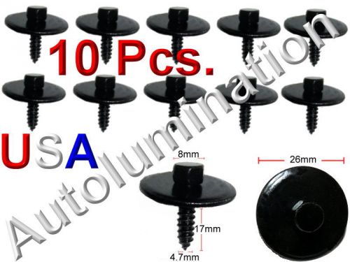 Mercedes Body Fender Bolt Screw Sheet Metal 5mm 3/16&#034; x 17mm 5/8&#034; Hex Head Black