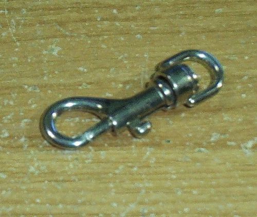 SWIVEL SNAP HOOK 2-5/16 INCH STEEL FOR ROPE OR STRAP 3/8 IN SNAP EYE