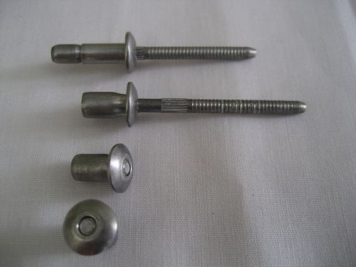 25 QTY 3/16 ALUMINUM INTERLOCK RIVETS .187 DM HD GRIP-.062-.250 BAPI-06-04 Avdel