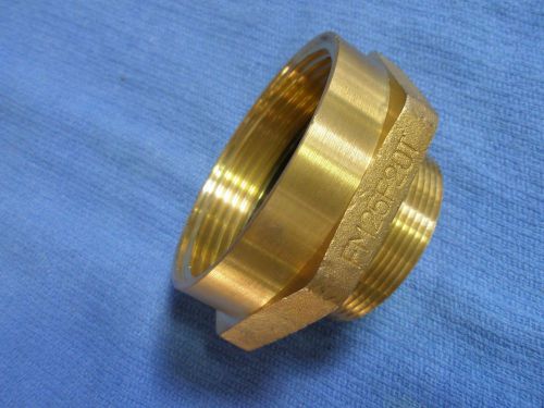 FIRE HOSE HEX BRASS ADAPTER 2-1/2&#034; Female NST  2&#034; Male IPT #FM25F20T Dixon