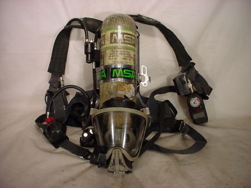 Msa mmr hud fireman scba air pack hp 030514 for sale