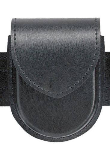 Safariland 290H-1-4HS Black Basketweave Hidden Snap Flap Double Handcuff Pouch