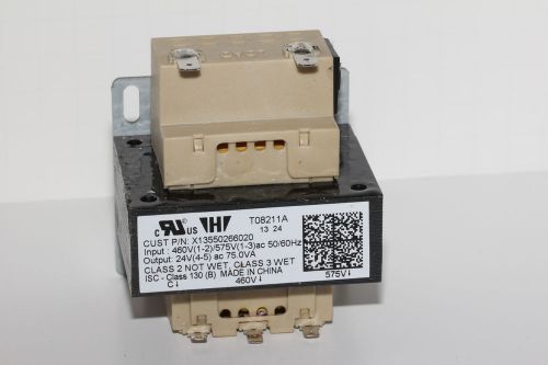 Trane TRR00826 TRANSFORMER 75VA 460-575V PRIMARY 24V