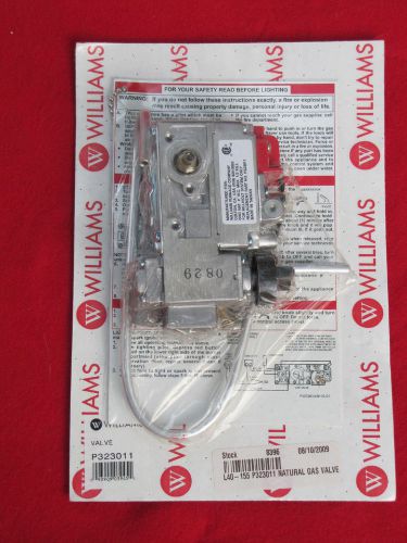 NEW ~ WILLIAMS FURNACE NATURAL GAS VALVE L40-155 ~ P323011