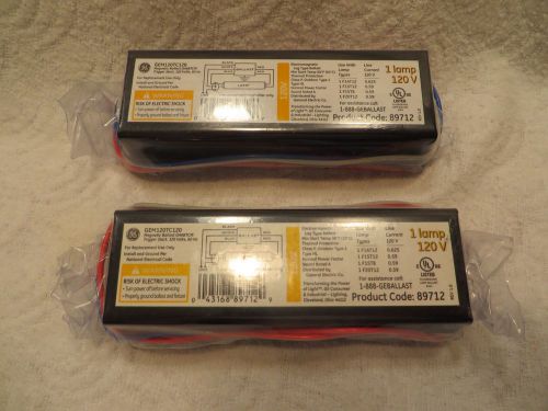 Lot of 2 New GE Magnetic Ballast 89712 Trigger Start 1 Lamp GEM120TC120