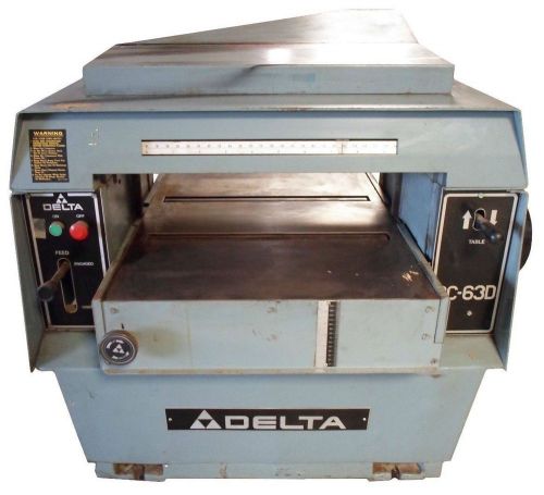 Delta rc-63d 24&#034; planer 10 hp motor 24&#034; width capacity 1988 220v 3 phase for sale