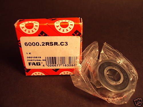 Fag 6000 2RSR C3, Deep Groove Ball Bearing, 6000 2RS