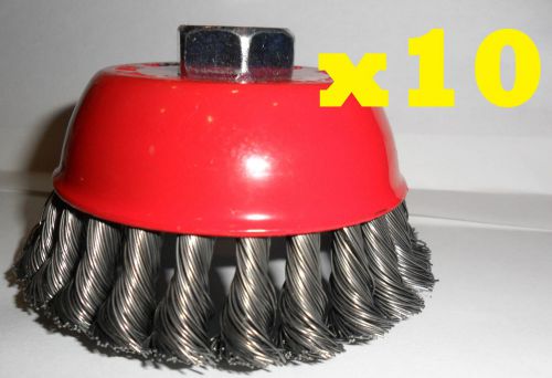 X10 3&#039;&#039; knotted angle grinder cup wheel 4.5&#039;&#039;, 5/8&#039;&#039; arbor for sale