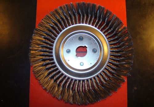 WEILER 08219, 12&#034; Standard Twist Wire Wheel Brush, 1- 1/4&#034; Arbor, .016&#034;Wire/KI2/