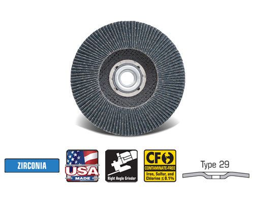 Cgw camel - flap discs z3 double/xxl  4-1/2&#034; x 7/8&#034;  40-grit - qty 10 - 36322 for sale