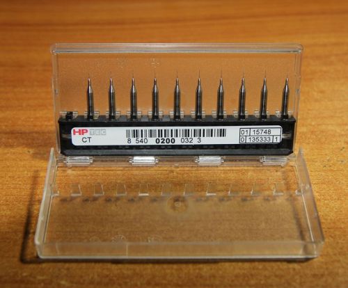 10 PCS BRAND NEW CARBIDE Micro Drill Bits 0.2mm CNC PCB Dremel GERMANY MADE