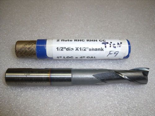 1/2” X 1/2” x 1” x 4” Fastcut 2 flute TiCN M7 HSS End Mill -NEW – F9