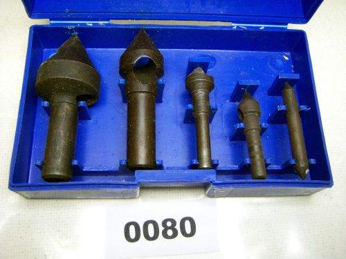 (0080) 5 Piece Countersink &amp; Deburring Tool Set 66902464501 60Deg. 1/16-9/16