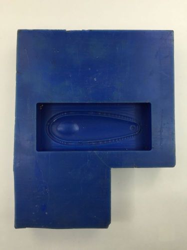 MACHINABLE WAX 9 5/8&#034;L x 4 1/4&#034;W x 1 3/4&#034;H - Blue Rectangular Block HALF PRICE