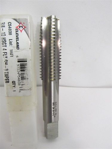 Cleveland C54838, 3/4&#034;-10, 4 Flute, HSS, Taper Hand Tap