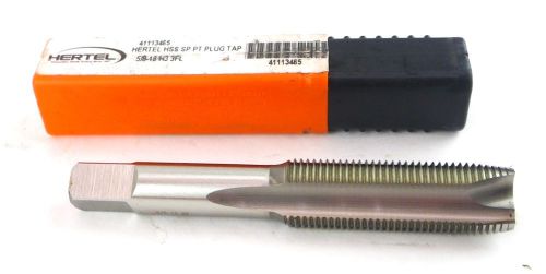 HERTEL 5/8-18 UNF NF H3 3 Flute HSS Spiral Point Plug Tap Made in USA G3