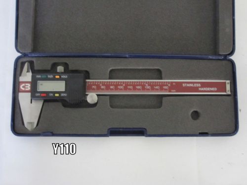 8&#034; Digital Caliper 4-Key 0.0005&#034; Key Calipers With Hold Chicago Brand