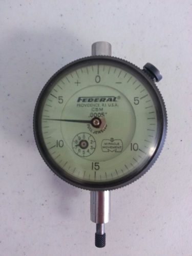 Mahr federal c5m dial indicator gauge .0005&#034; (used) for sale