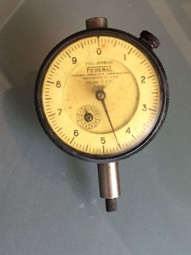 Federal C21C Dial Indicator Full Jeweled .0001&#034;