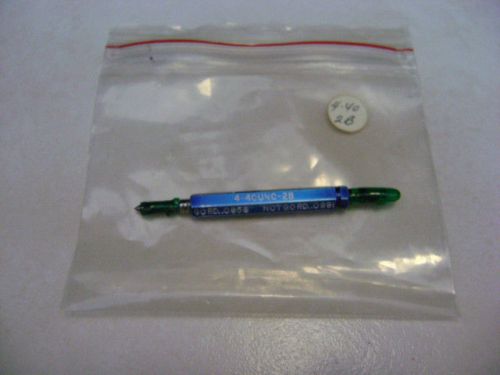 4-40 UNC-2B THREAD PLUG GAGE GO PD .0958 NO GO PD .0991 Hanson Whitney