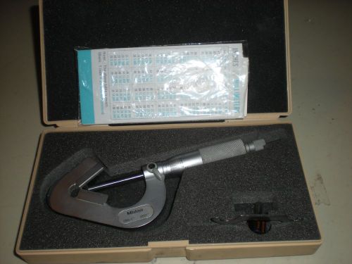 Mitutoyo - V Anvil .093&#034; to 1&#034; - Micrometer - Model No. 114-202