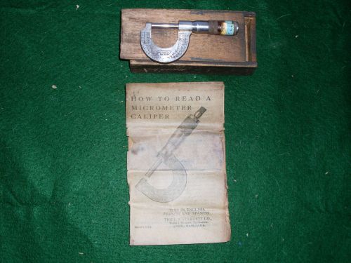 Starret Micrometer, boxed