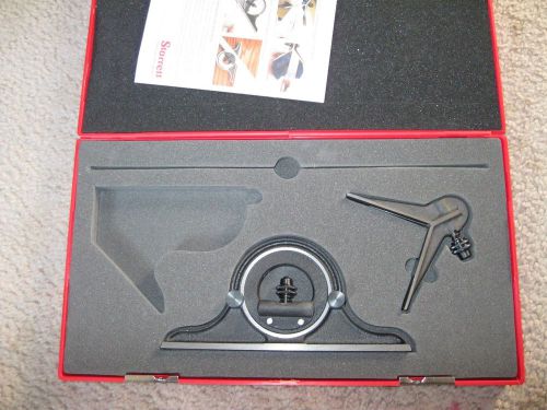 STARRETT NO. 12 BEVEL PROTRACTOR HEAD W/ CENTER FINDER 0 - 180 DEGREES free ship