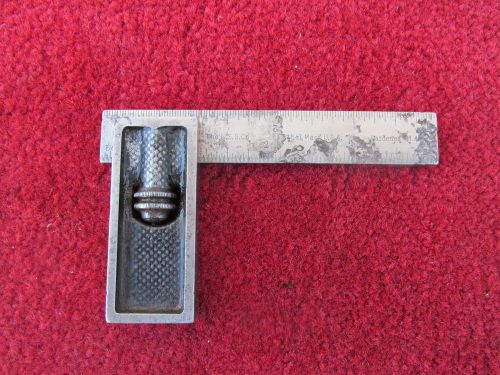 STARRETT NO.  13 DOUBLE SQUARE, 4&#034; HARDENED BLADE VINTAGE