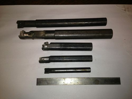 5 BORING BARS SNAP TAP, KENNAMETAL, VALENITE,