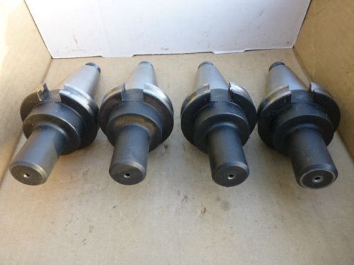 4 USED PARLEC CAT 40 TOOL HOLDERS C40S-01EM3  1/8&#034; LONG SNOUT   NO RESERVE