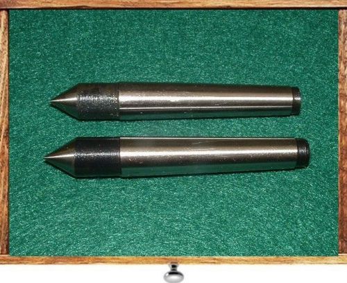 LOT OF 2 ATLAS 618 CRAFTSMAN 6&#034; LATHE MT1 HSS DEAD CENTERS