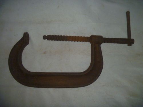 J.H. Williams Drop Forged Steel C-Clamp 6&#034; Opening 3-1/2&#034; Deep Throat BARN