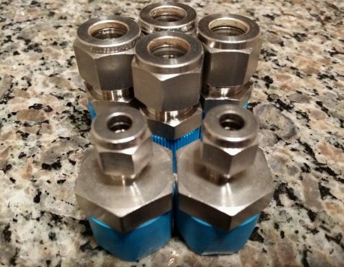 6 Swagelok Stainless Steel Fittings