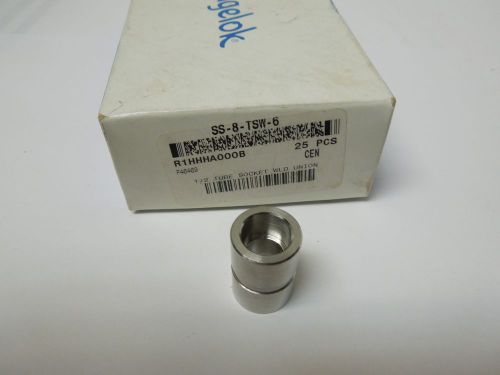 SWAGELOK SS-8-TSW-6 UNION 1/2 SOCKET WELD 316 STAINLESS STEEL   &lt;108NW