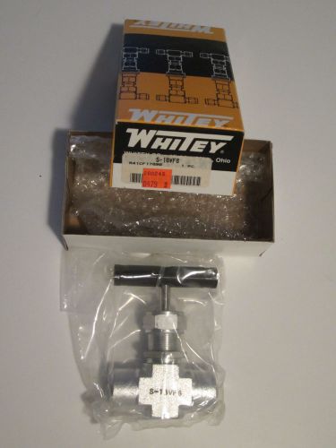 Swagelok / whitey integral bonnet needle valve s-18vf8 (new in box) for sale