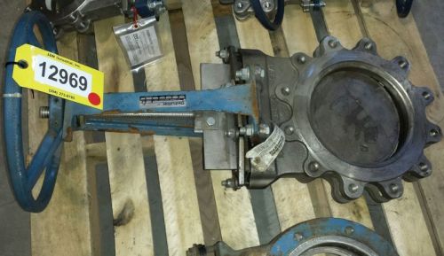 Used 10&#034; dezurik stainles steel knife gate valve for sale