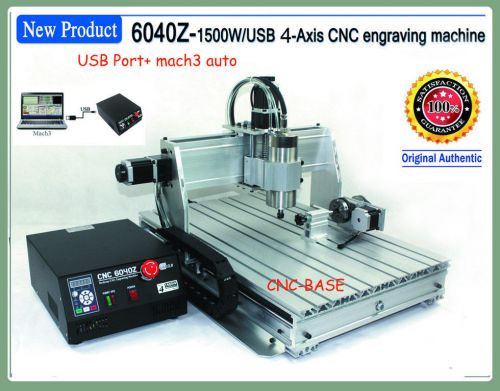 New! usb mach3 4 axis 6040 1500w cnc router engraver engraving machine 220v/110v for sale