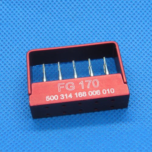 10 PCS SBT Dental Carbide burs FG 170# For High speed Handpiece With bur Block