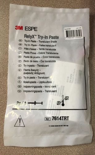 3M ESPE RelyX Veneer Cement Try-In Paste Translucent 7614TRT Expiration: 2015-03